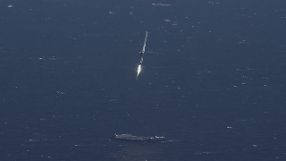 CSR8 Landing on Droneship